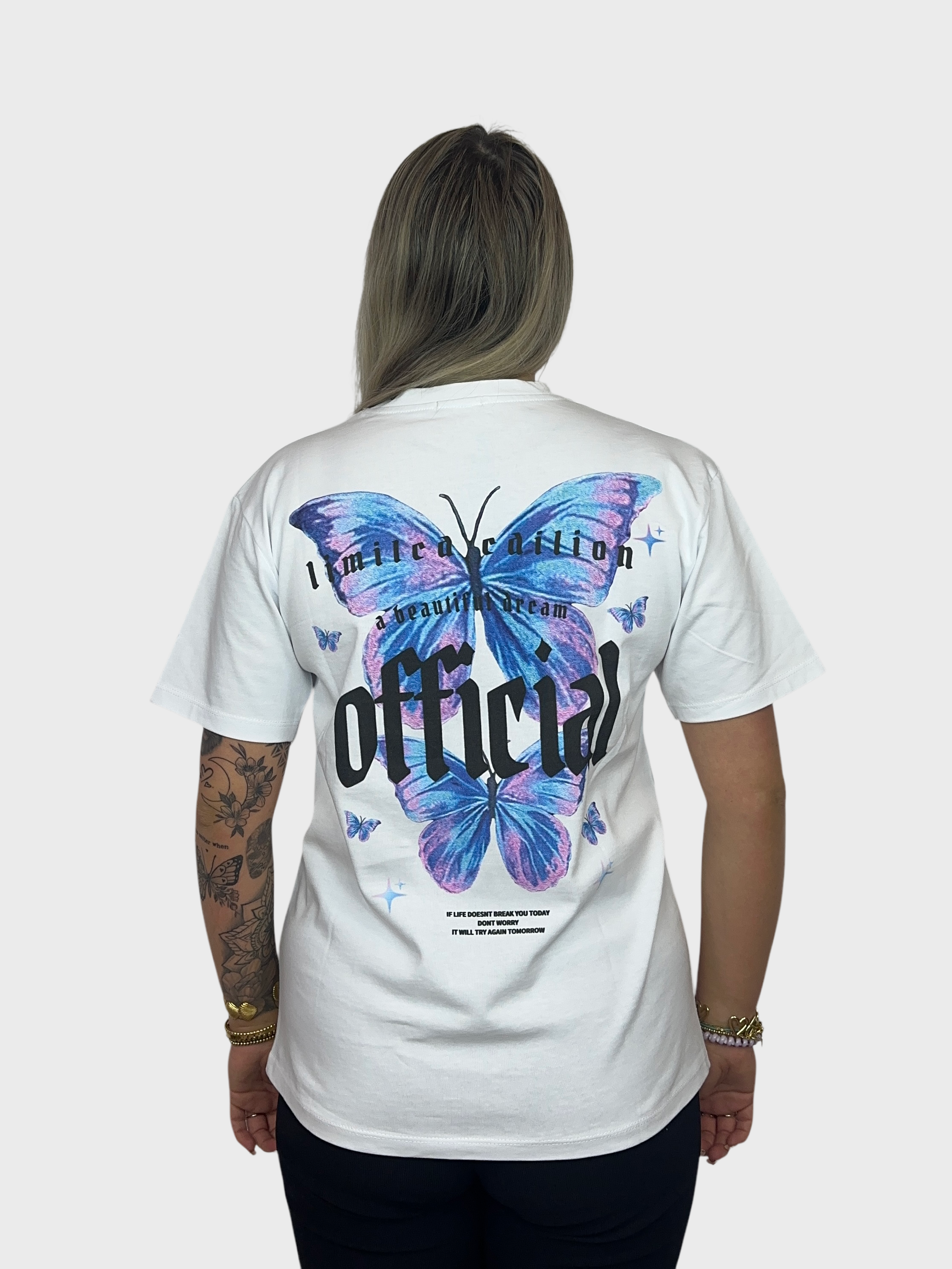 Official Butterfly T-Shirt - Wit