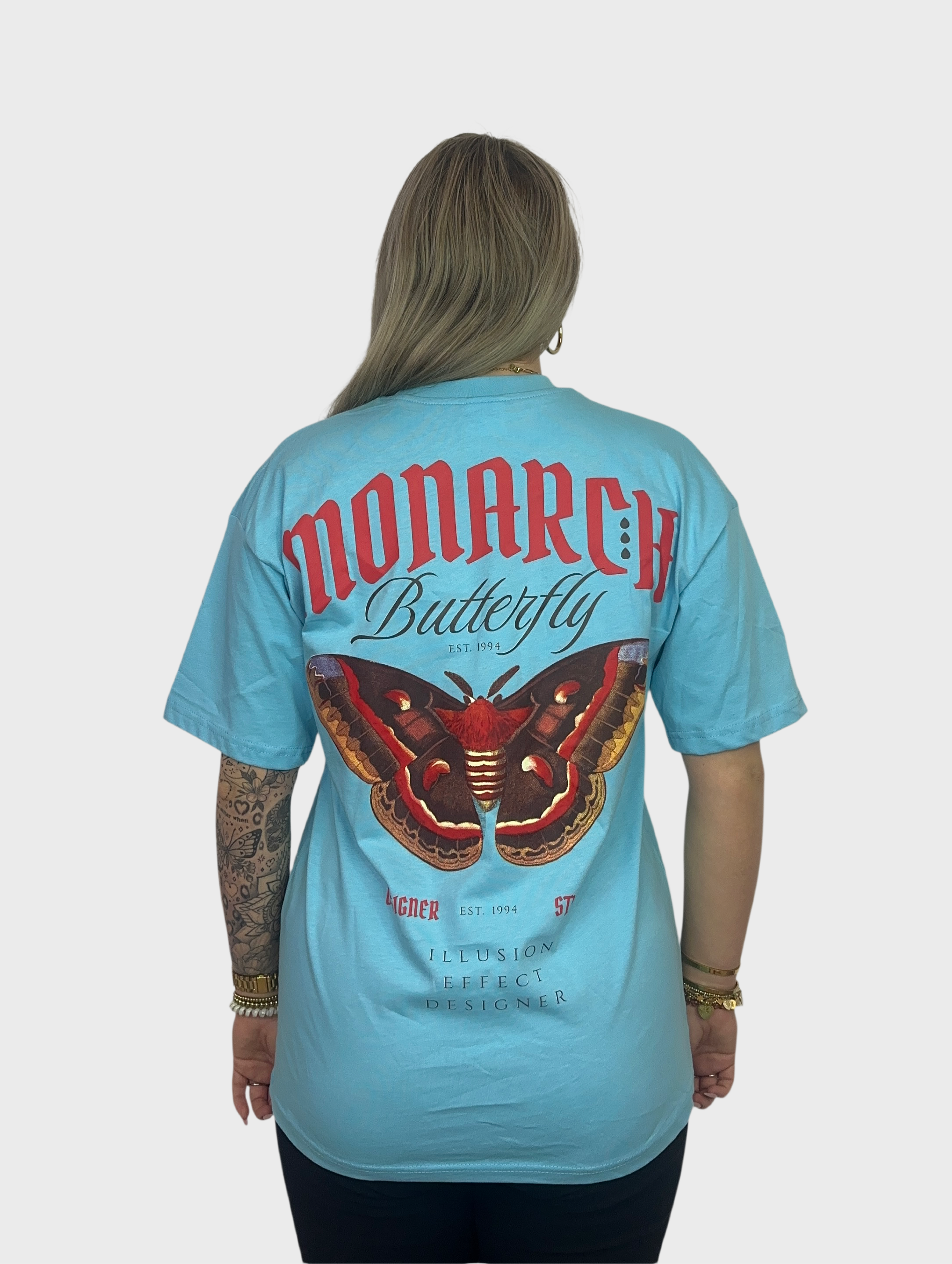 Monarch Butterfly T-Shirt - Blauw