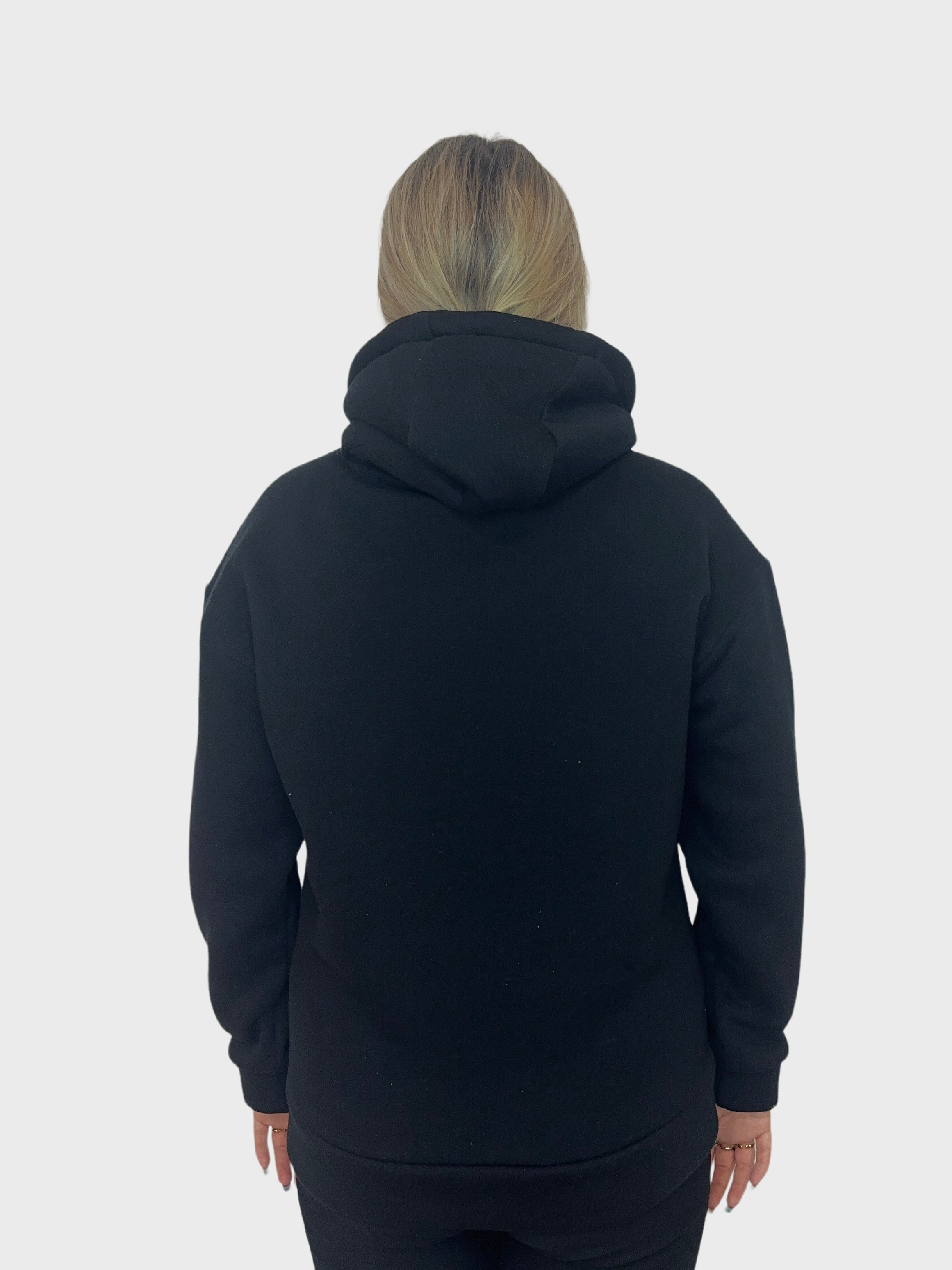 Eyes Heart Hoodie - Zwart met Blauw