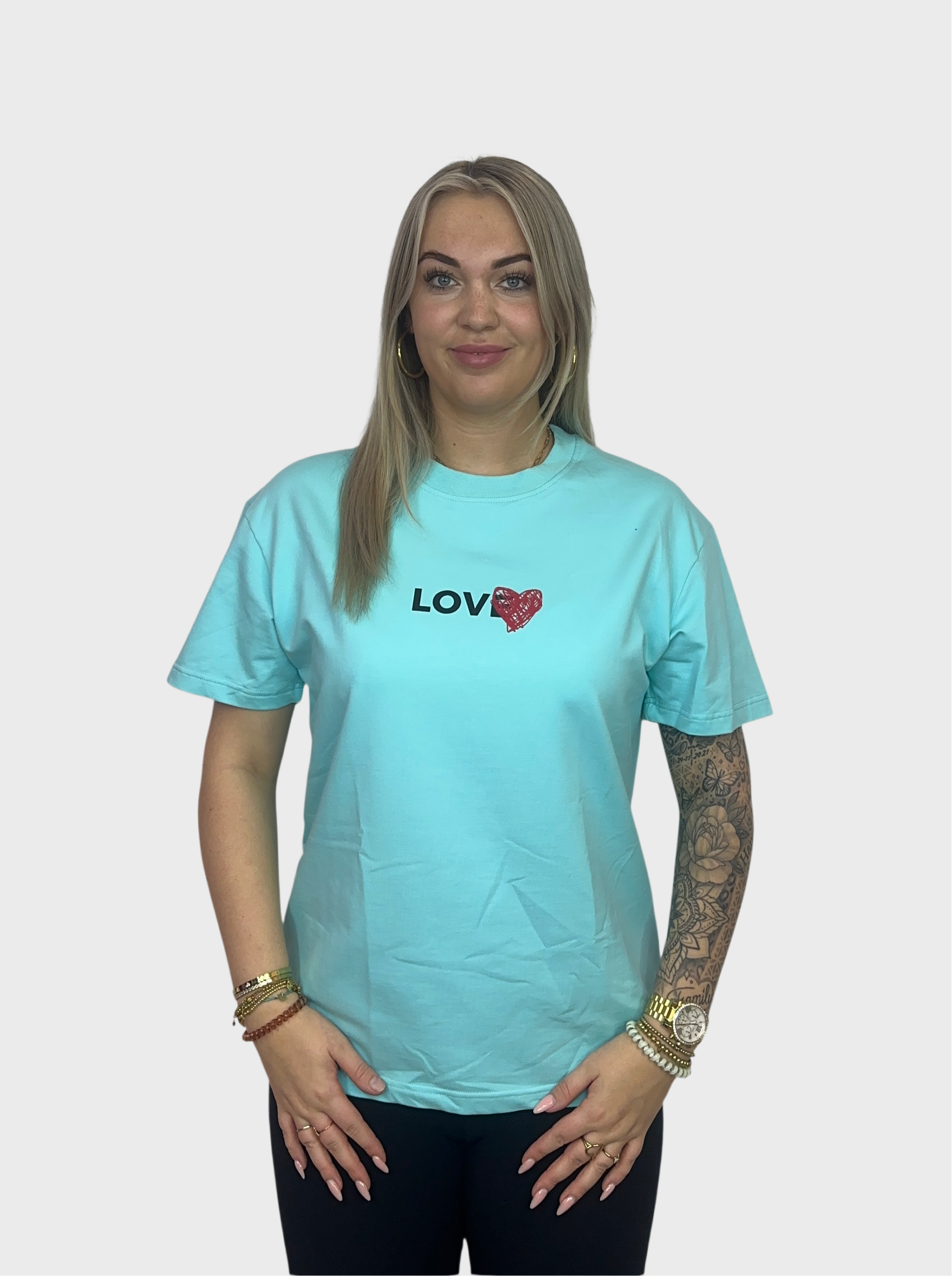 Love You T-Shirt - Blauw