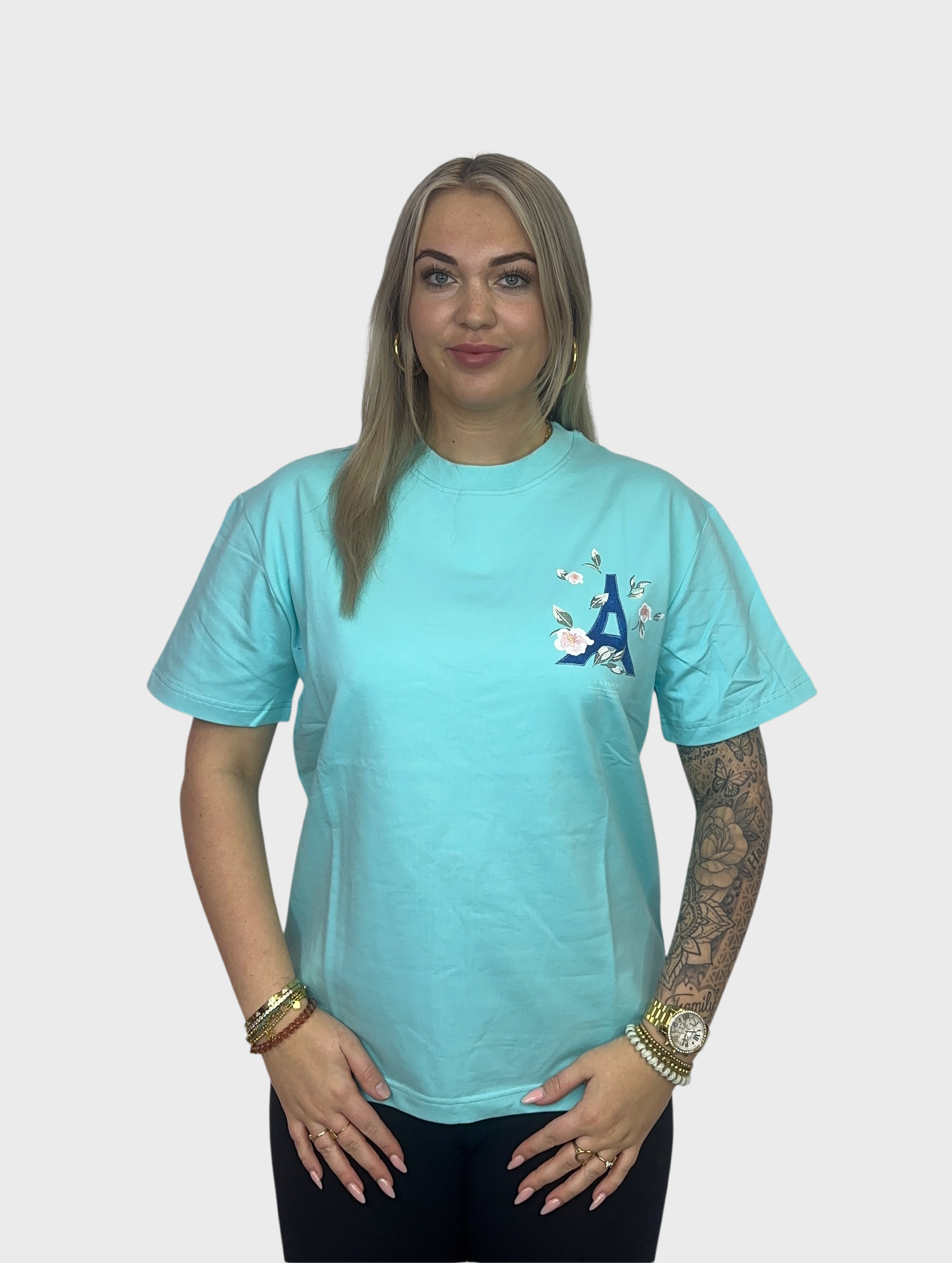 La Fleure T-Shirt - Blauw