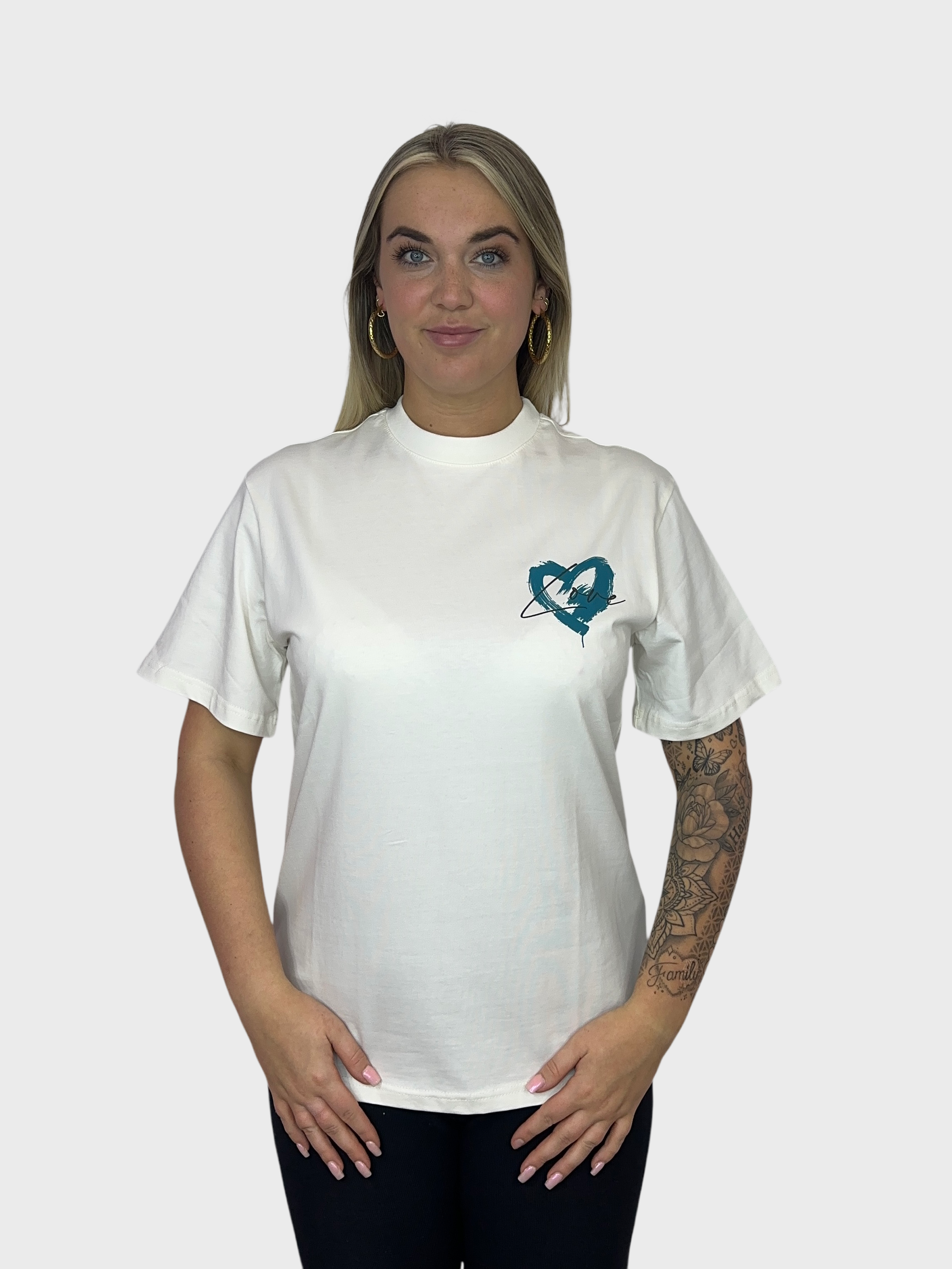 Love Hart T-Shirt - Wit