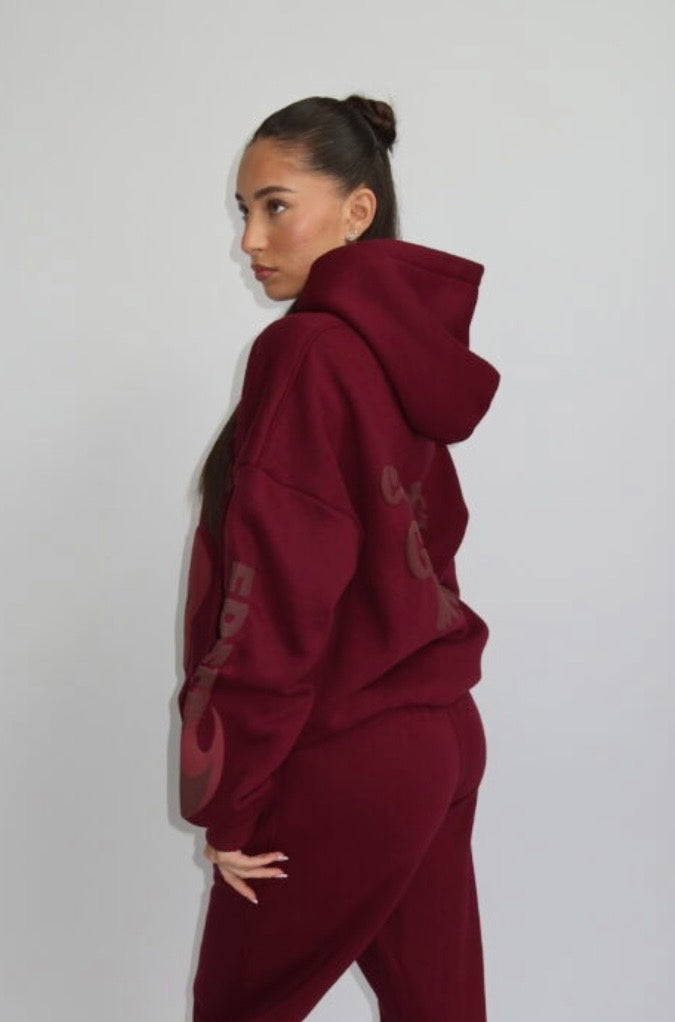 Lucky Me Hoodie - Burgundy