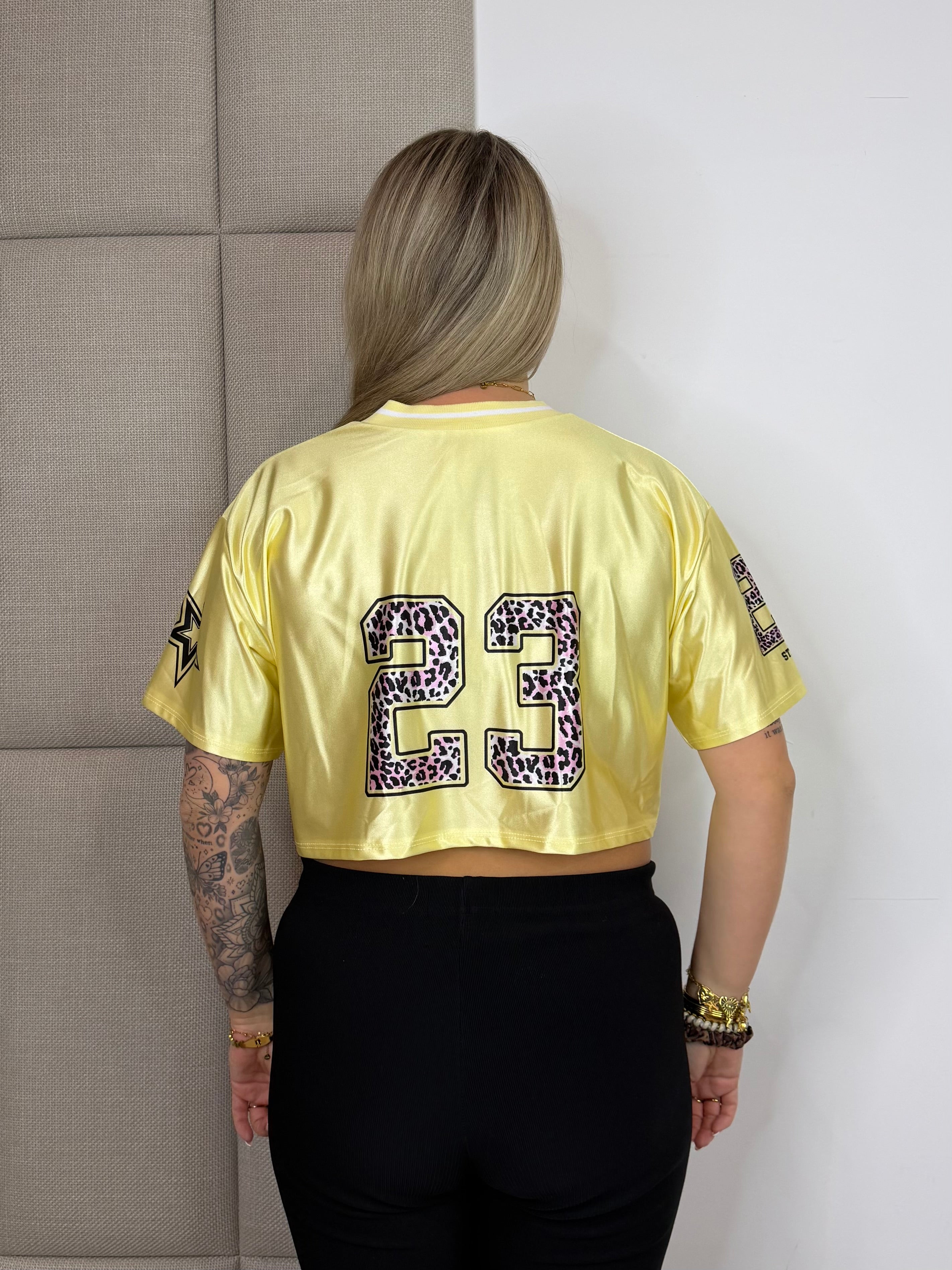 Genius Jersey Top - Geel