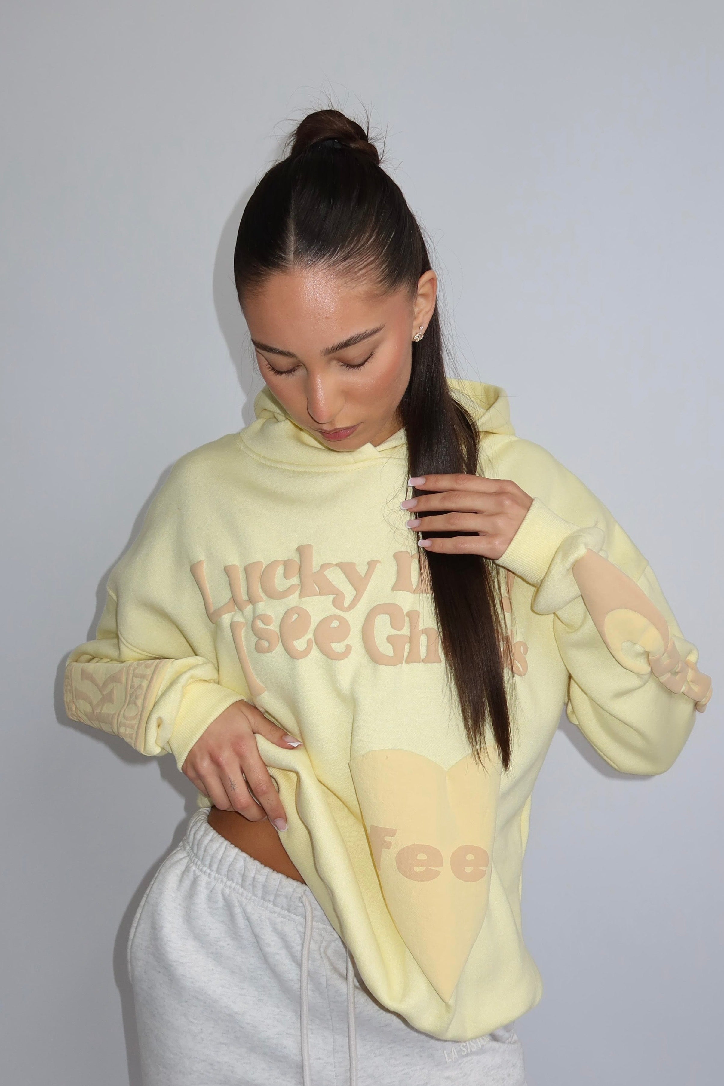 Lucky Me Hoodie - Butter Yellow