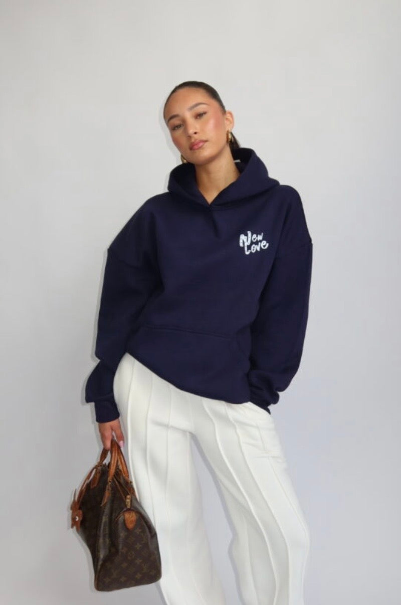New Love Hoodie - Navy