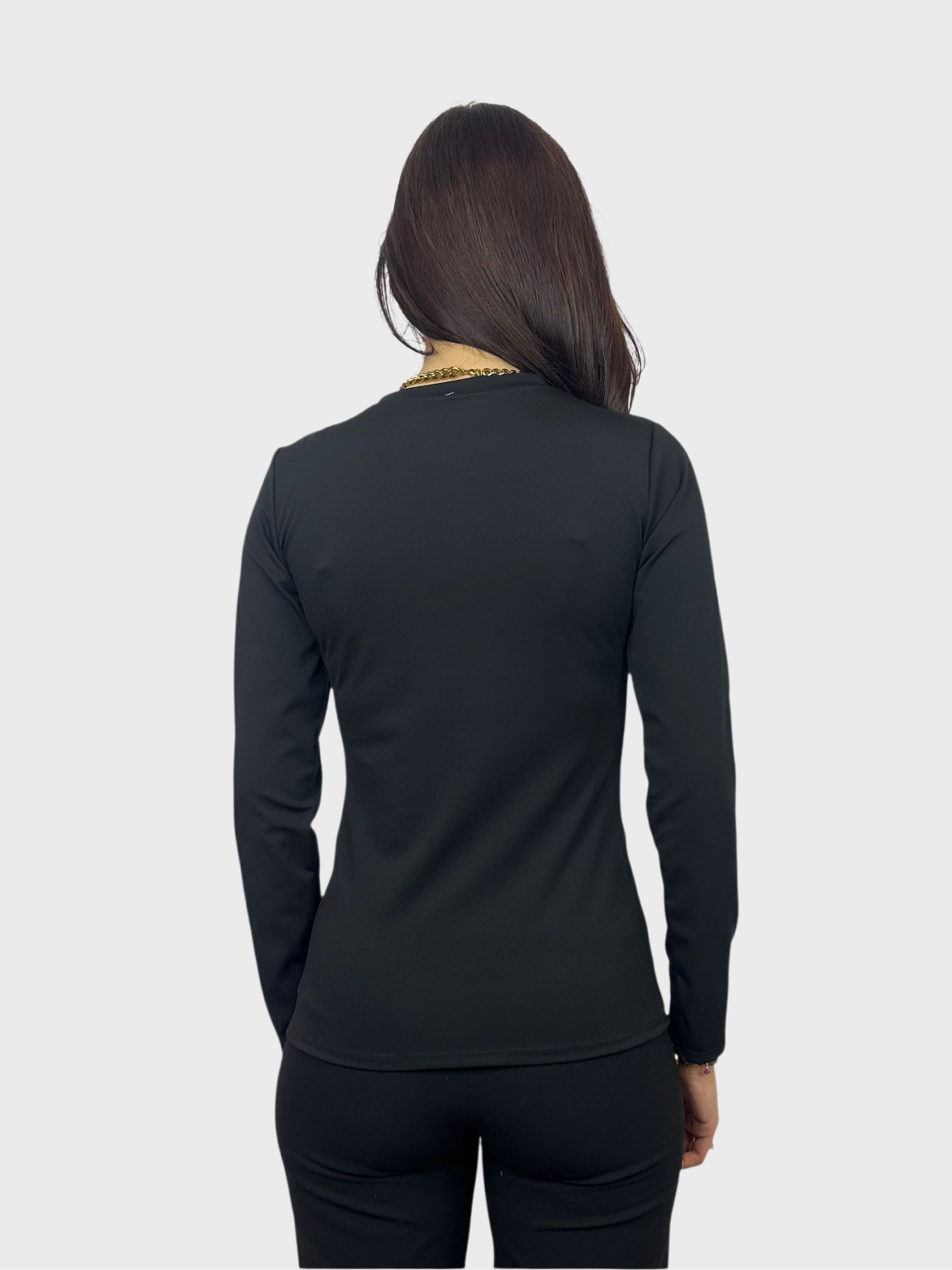 Basic Longsleeve Top - Zwart