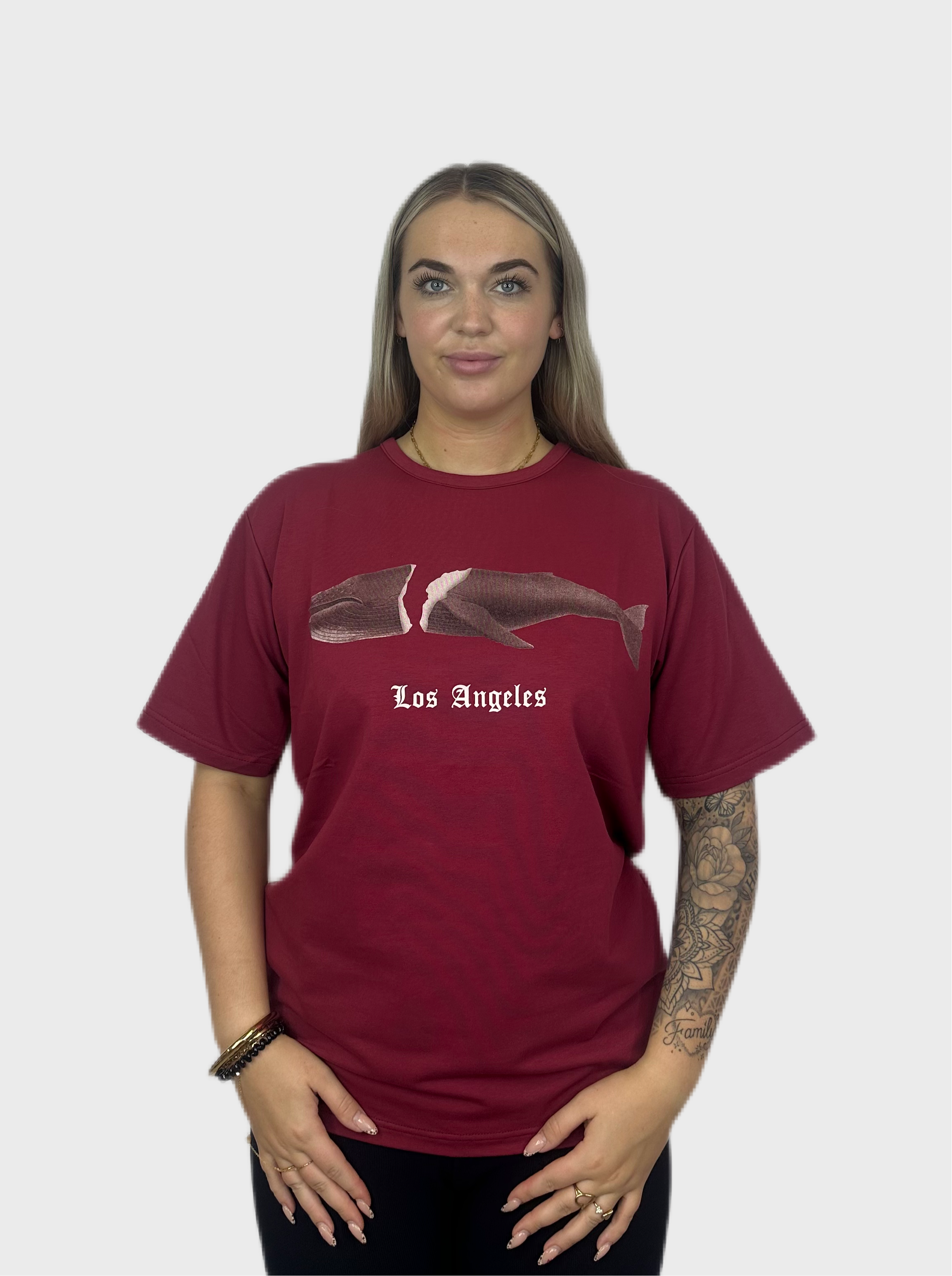 Los Angeles T-Shirt - Bordeaux