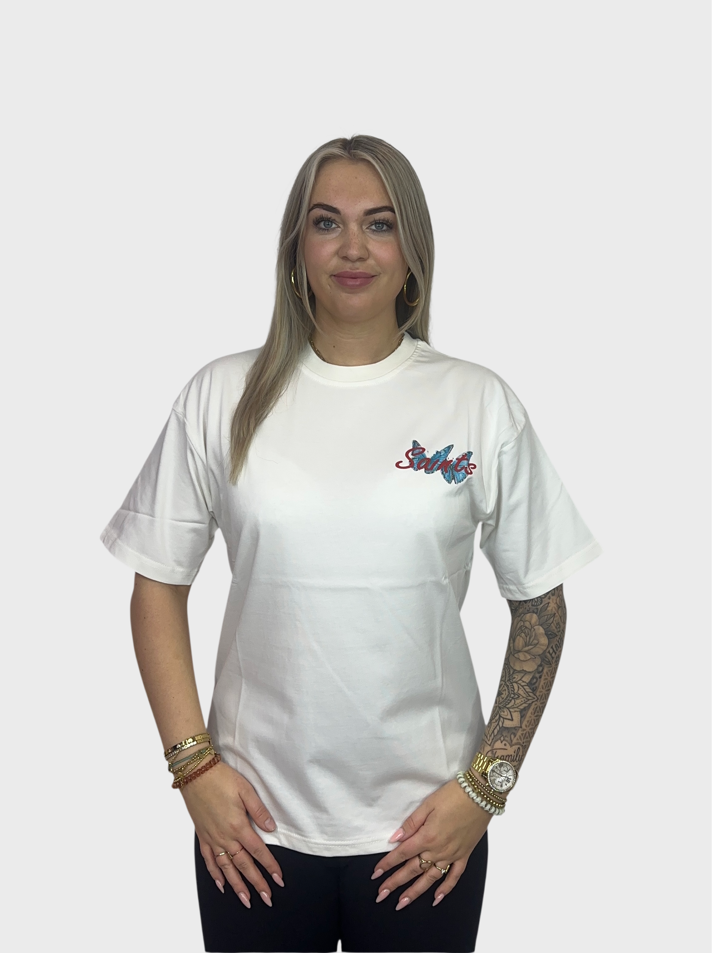 Grace Butterfly T-Shirt - Wit