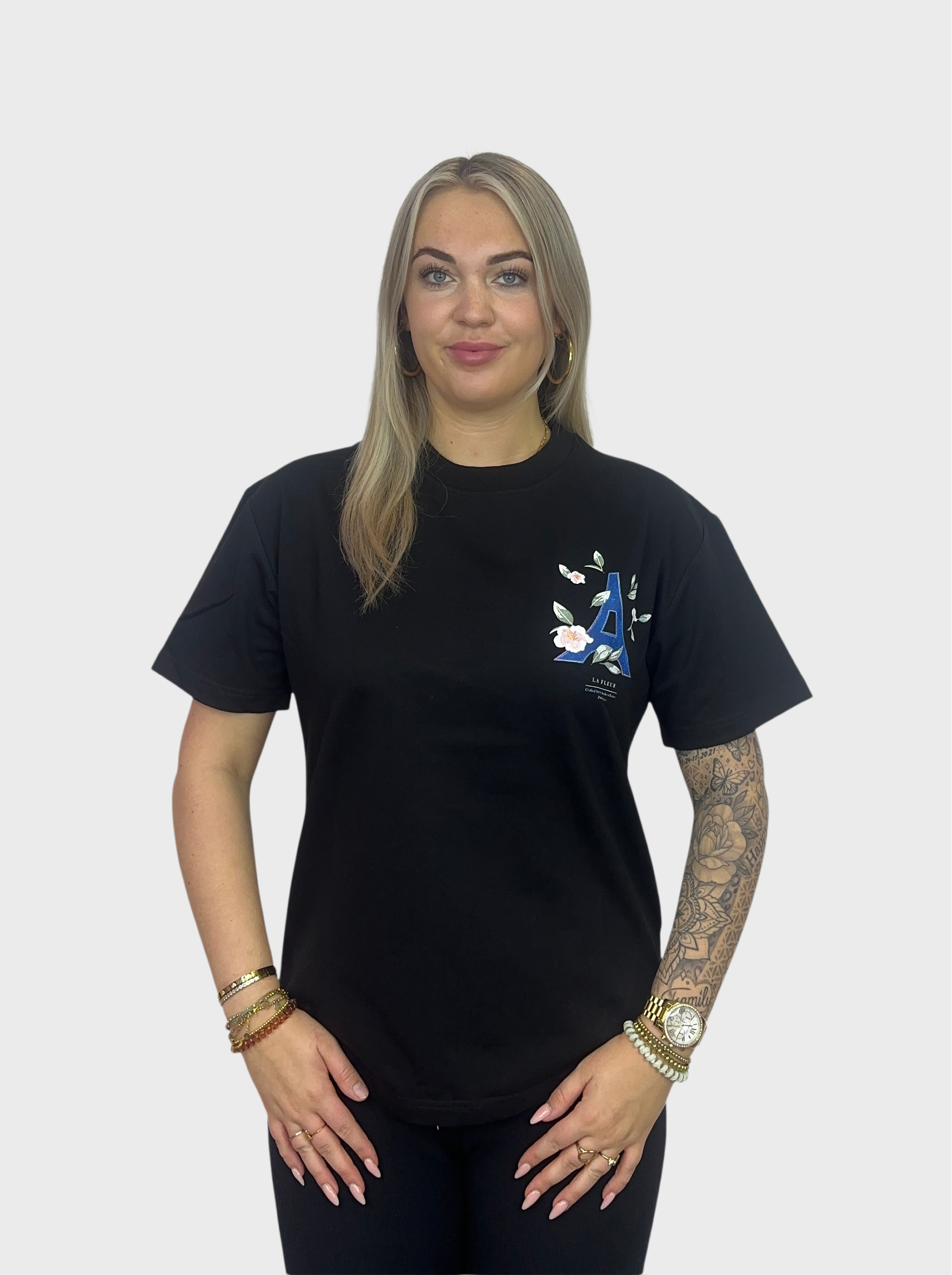 La Fleure T-Shirt - Zwart