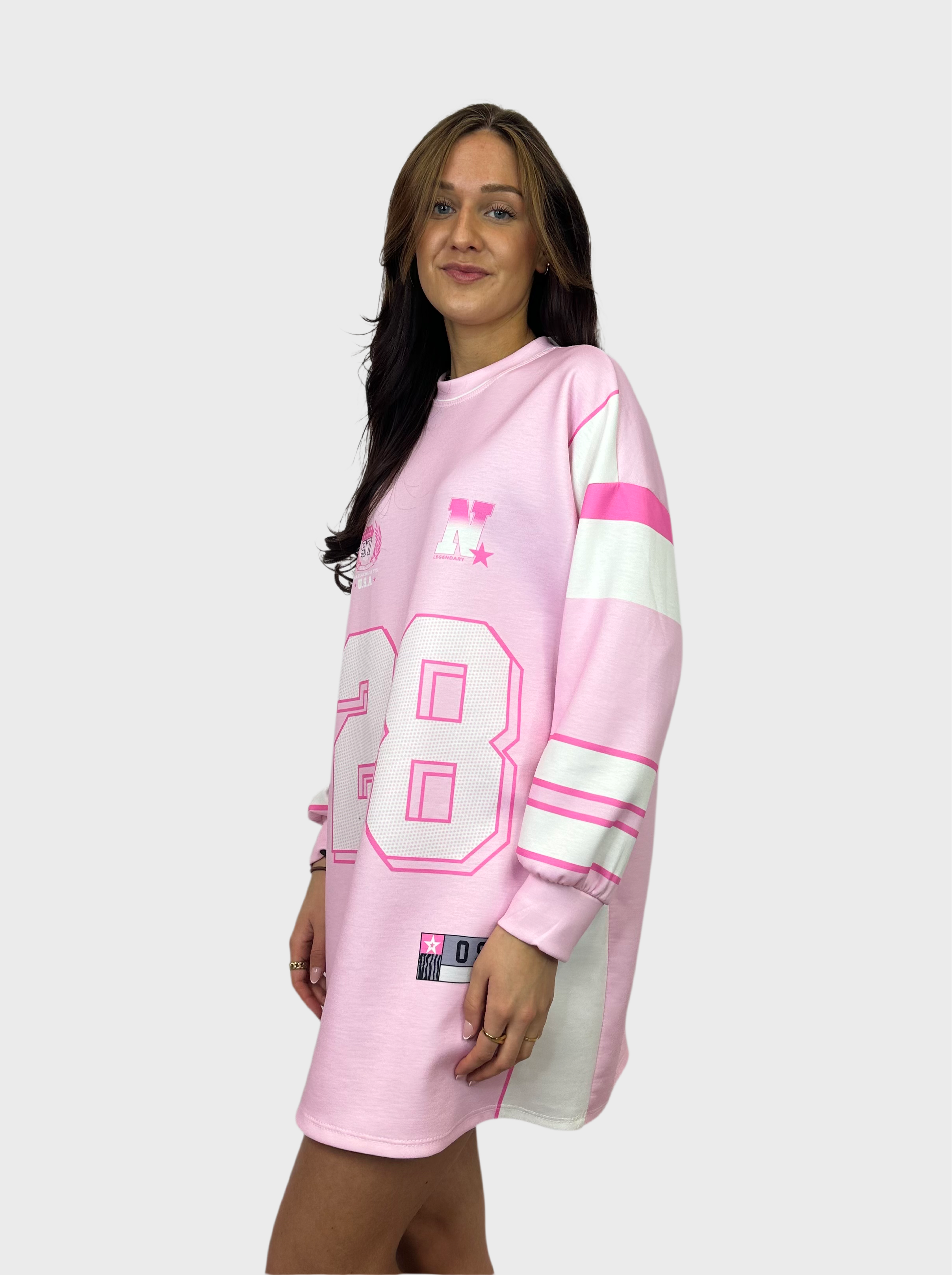 28 T-Shirt Dress - Roze