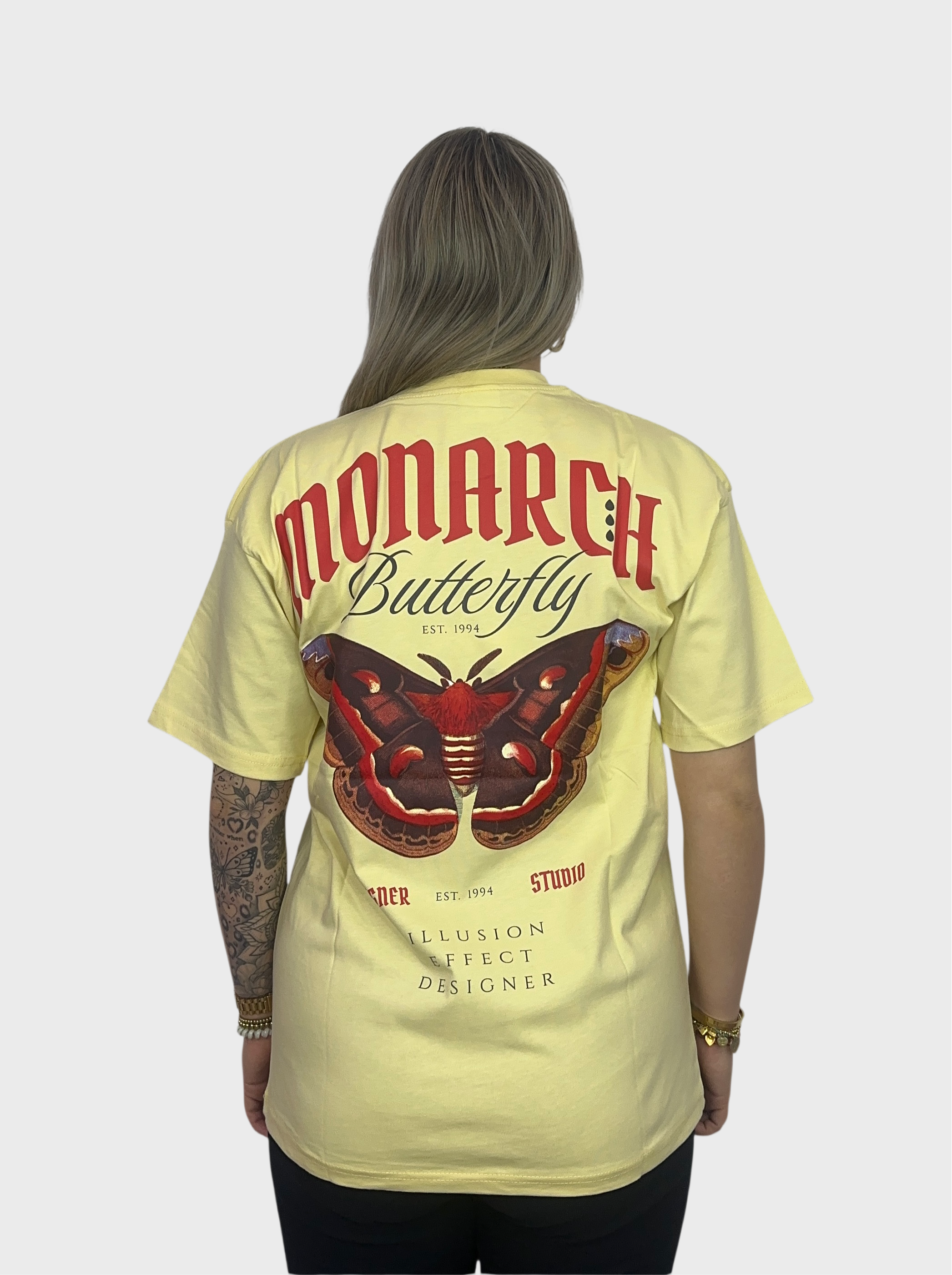 Monarch Butterfly T-Shirt - Butter Yellow