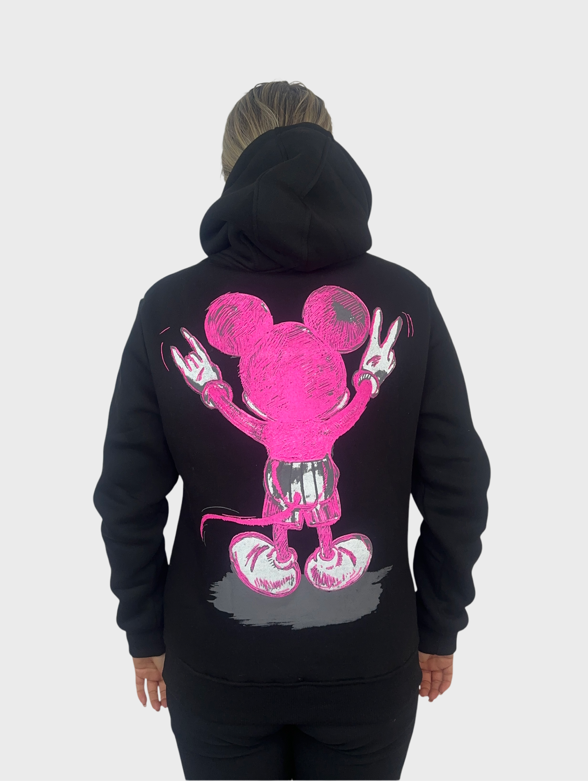 Usual Suspect Hoodie - Zwart met Roze