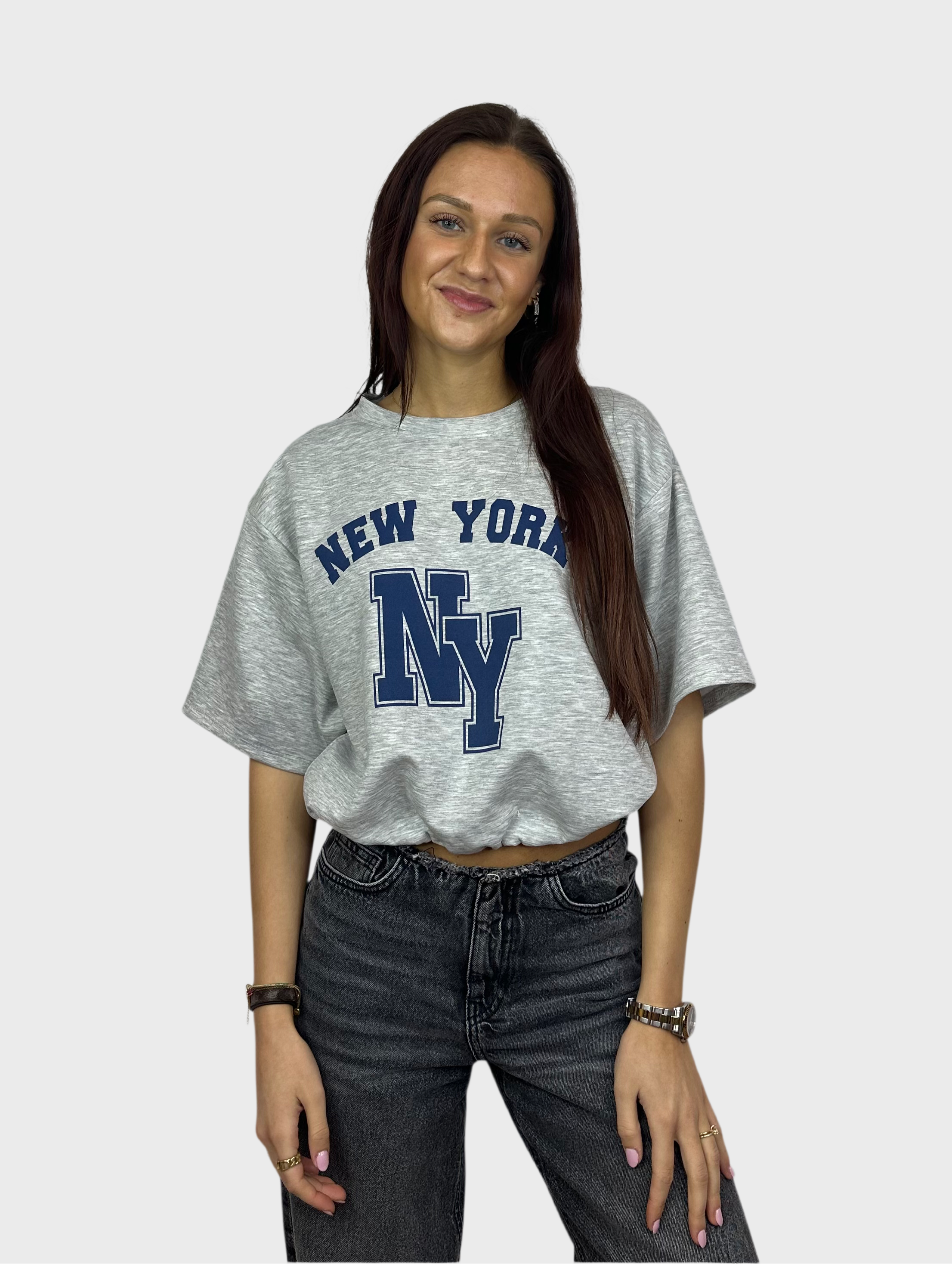 New York Top - Grijs