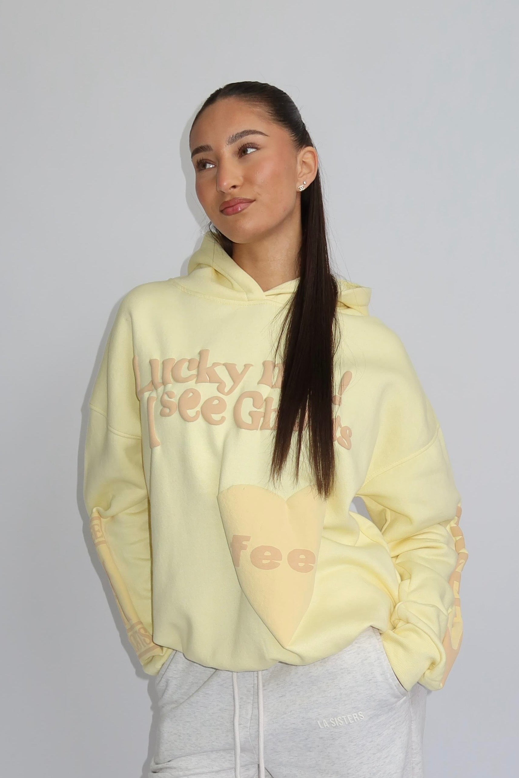 Lucky Me Hoodie - Butter Yellow