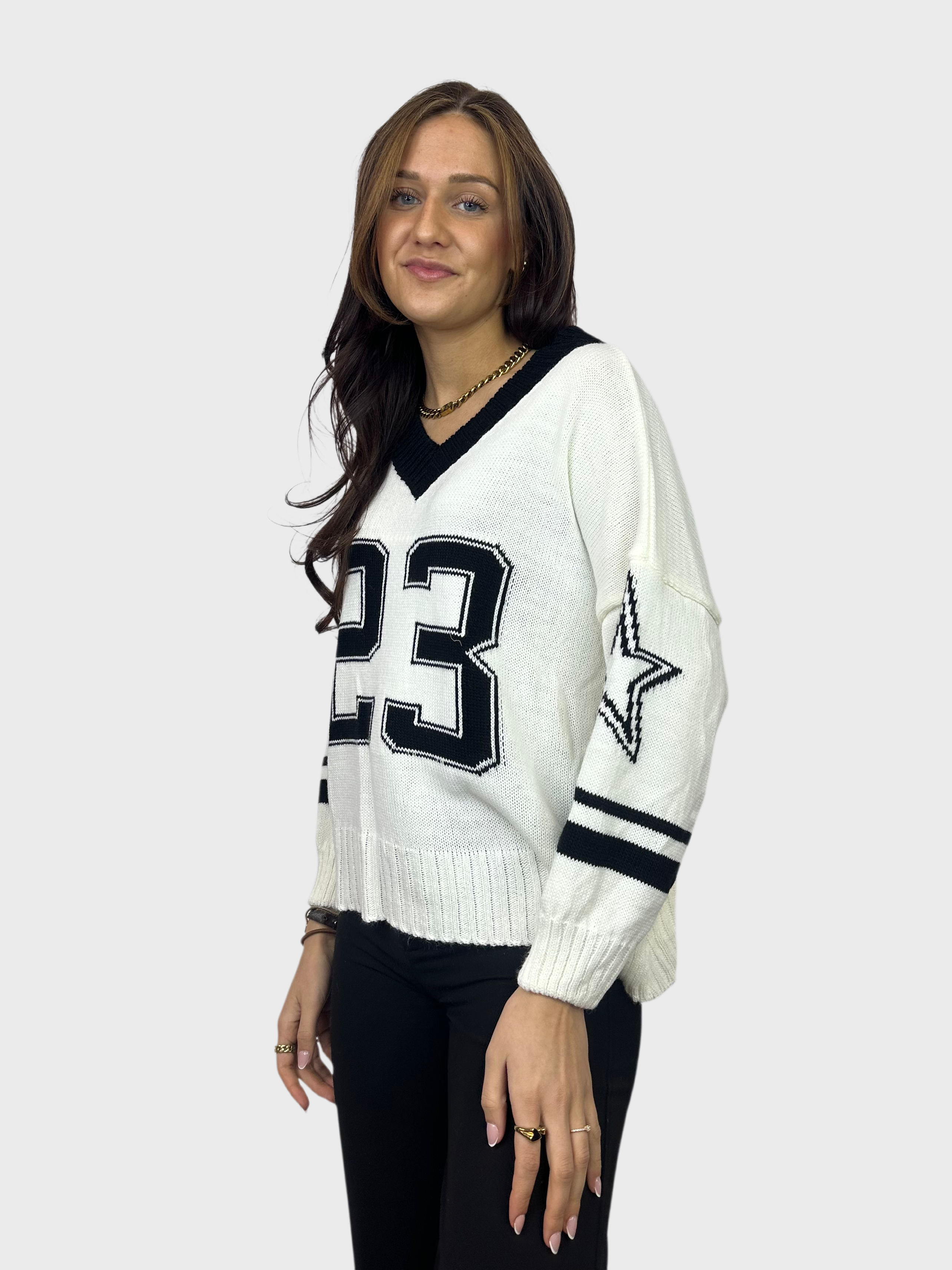Stars 23 Sweater - Wit