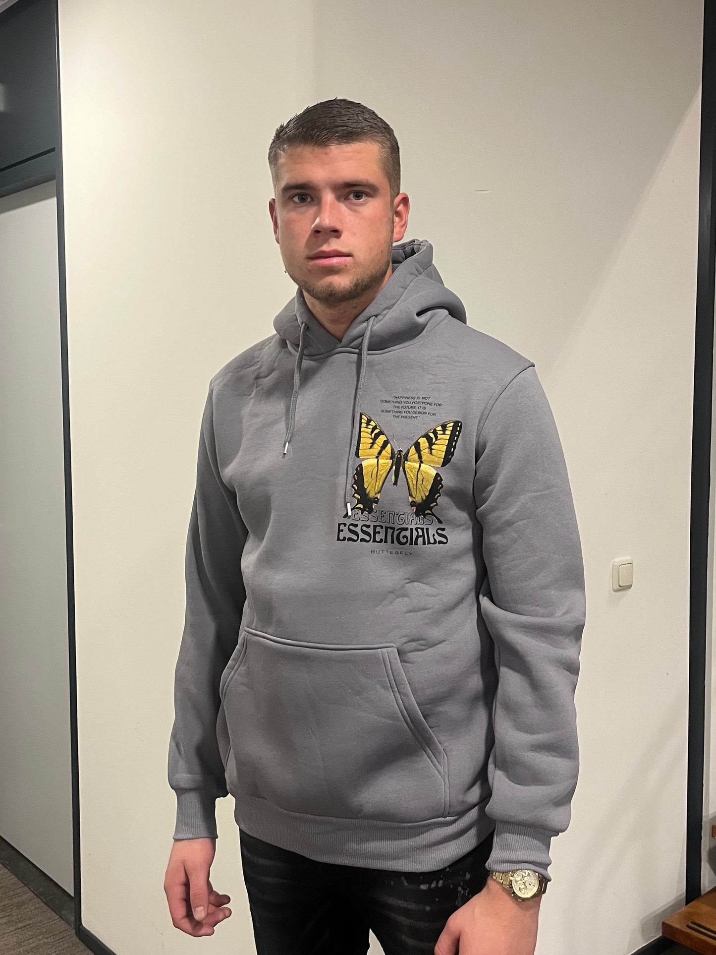 Essengials Butterfly Hoodie - Grijs