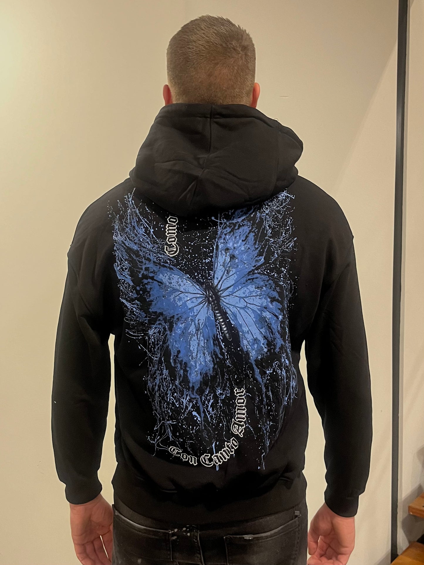 Amor Butterfly Hoodie - Zwart