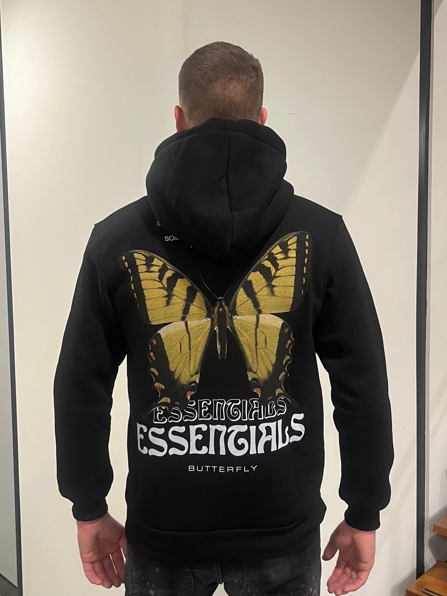 Essengials Butterfly Hoodie - Zwart