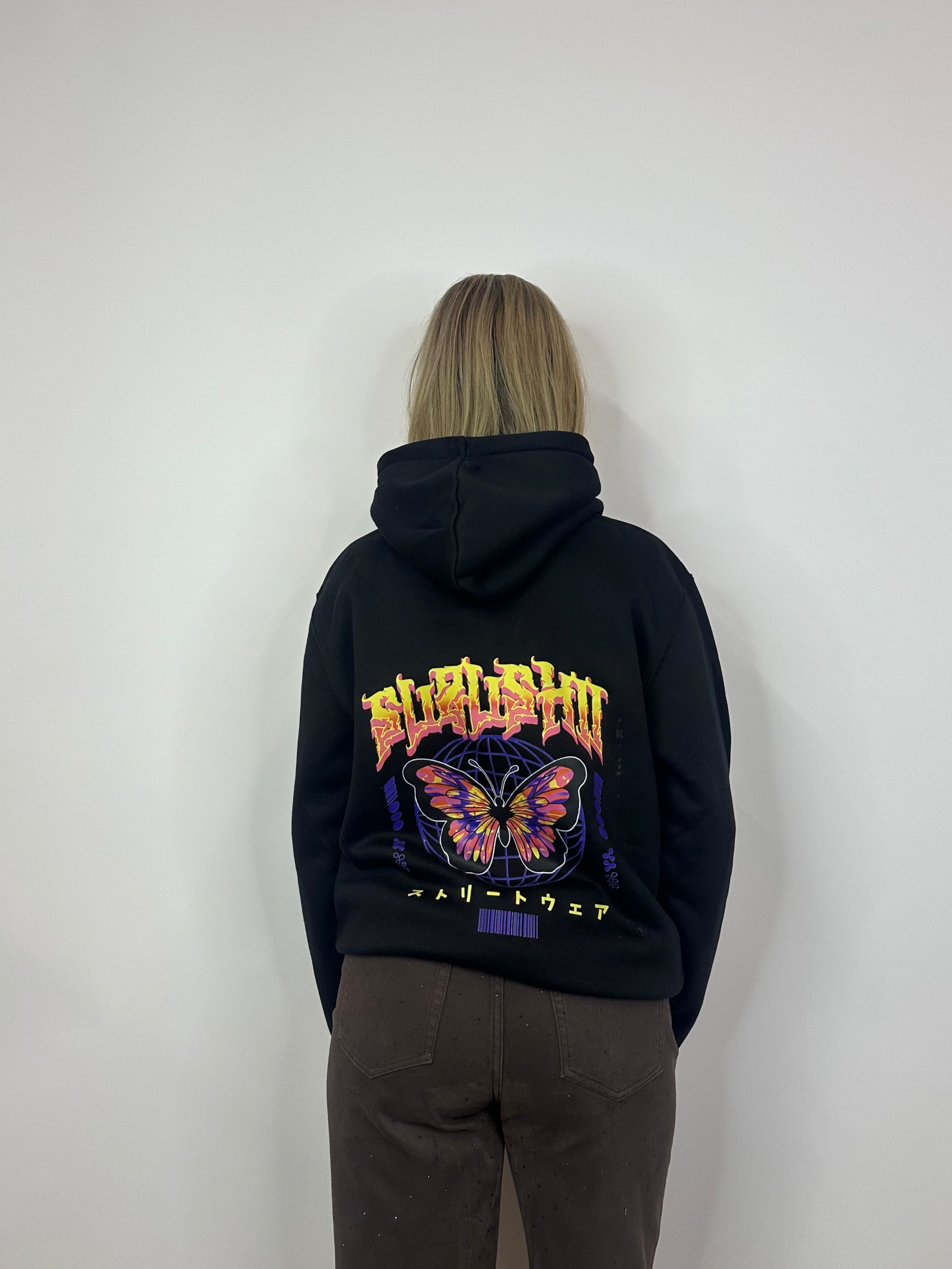 Butterfly Hoodie - Zwart