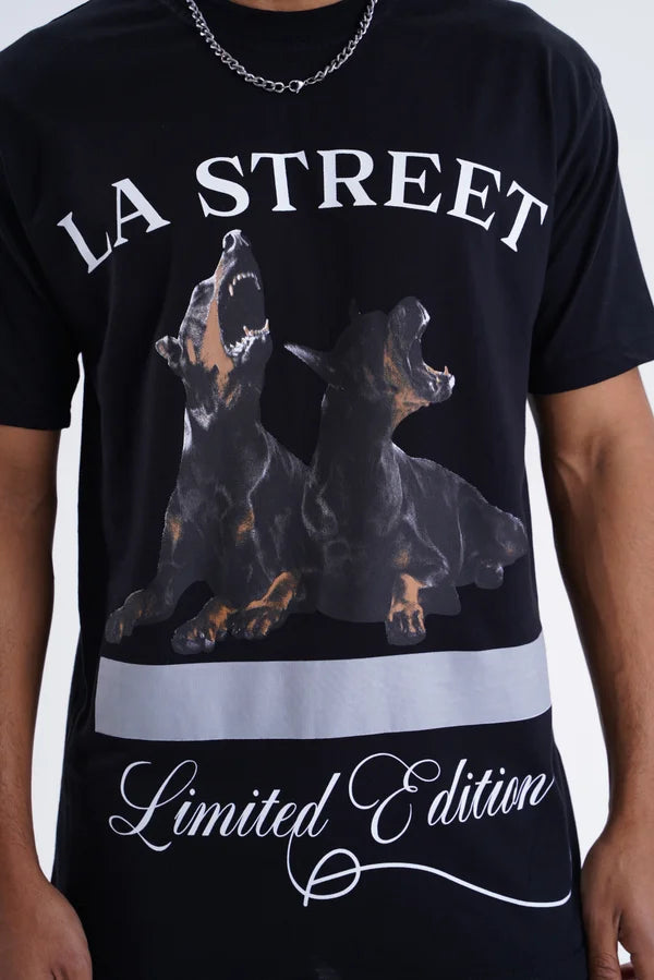 La Street T-Shirt - Zwart