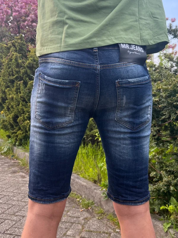 Tired Short Jean - Donker Blauw