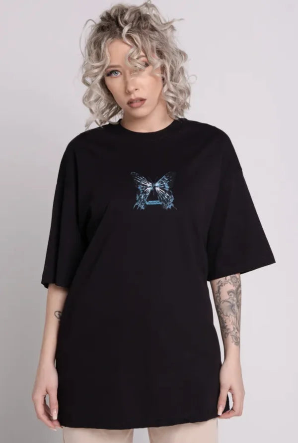 Future Butterfly T-Shirt - Zwart