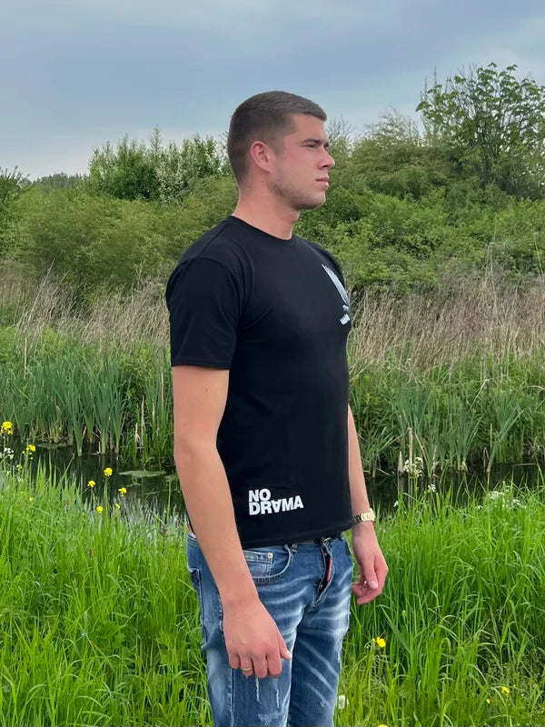 NO DRⱯMA T-Shirt - Zwart