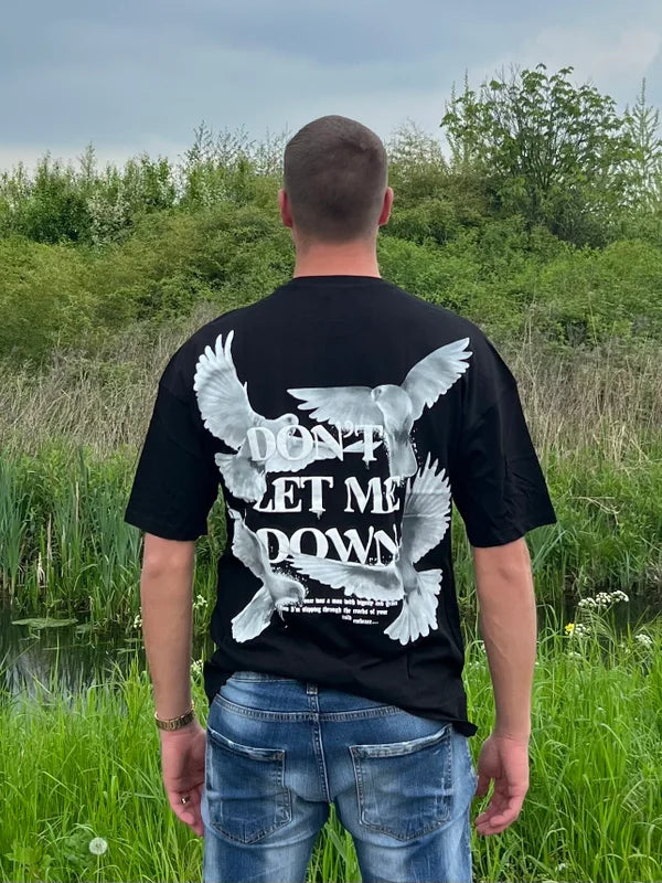 Don't Let Me T-Shirt - Zwart