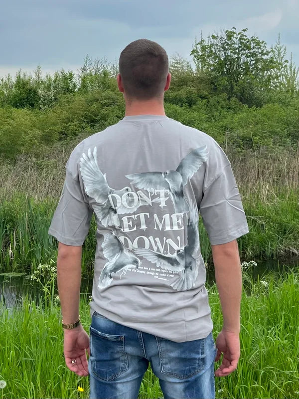 Don't Let Me T-Shirt - Grijs