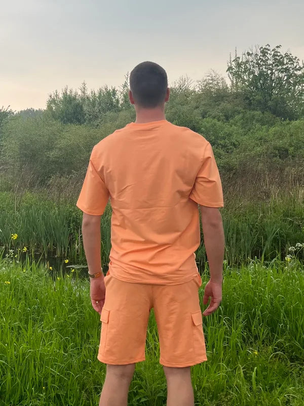 Comfy Trainingspak Short - Oranje