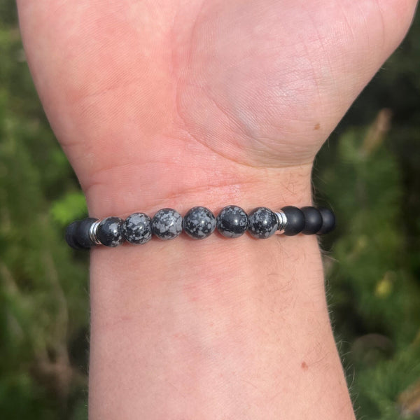 Stone Side Bracelet - Zwart