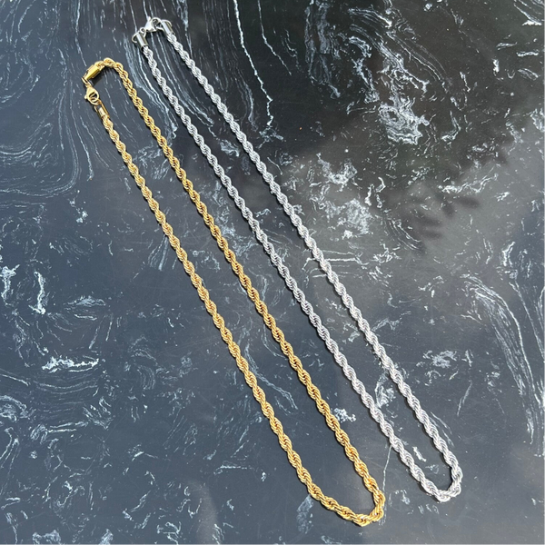 Twisted Chain Necklace - Zilver