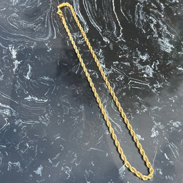 Twisted Chain Necklace - Goud