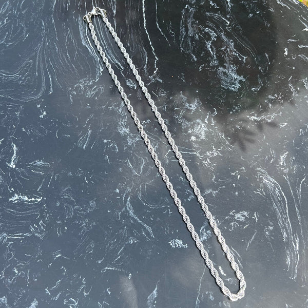 Twisted Chain Necklace - Zilver