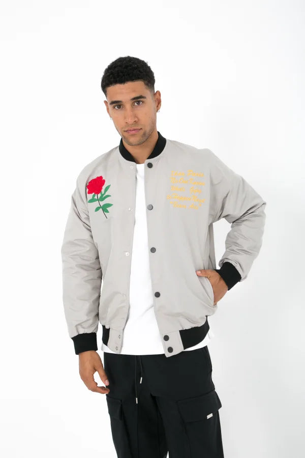 Romantic Rose Jacket - Grijs