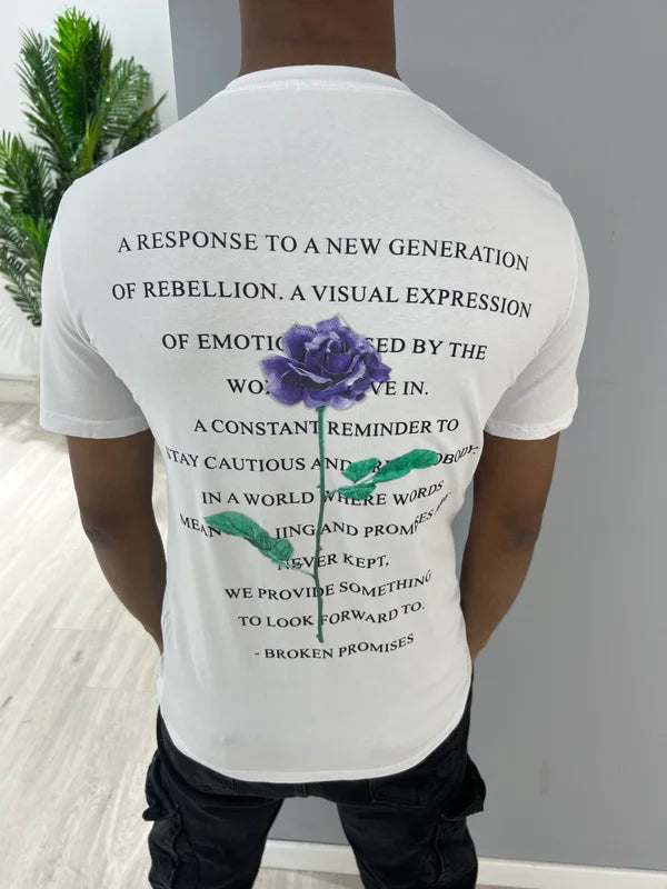 Broken Promises T-Shirt - Wit