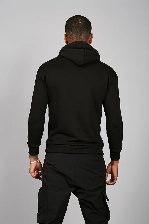 White Rose Hoodie - Zwart
