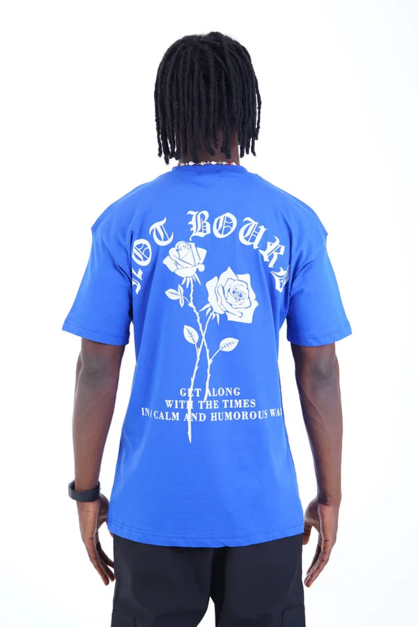 Humorous T-Shirt - Kobalt Blauw