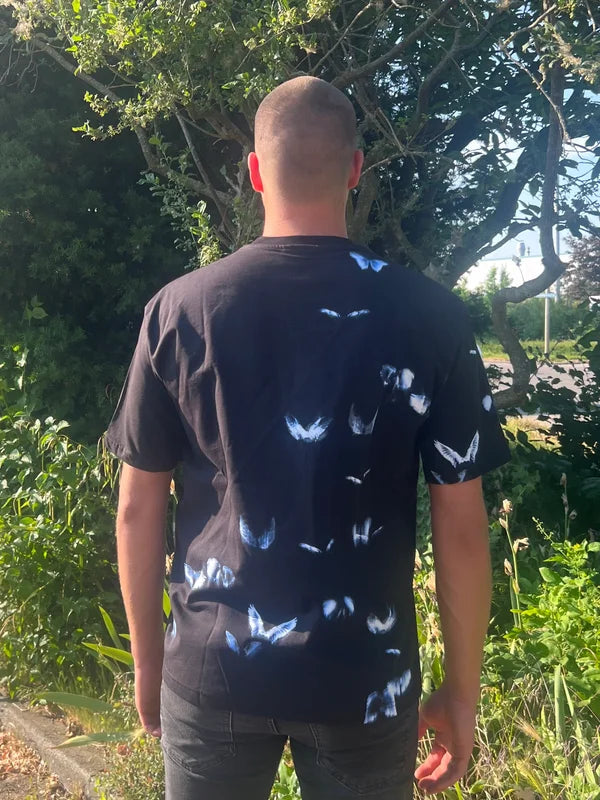 Double Butterfly T-Shirt - Zwart