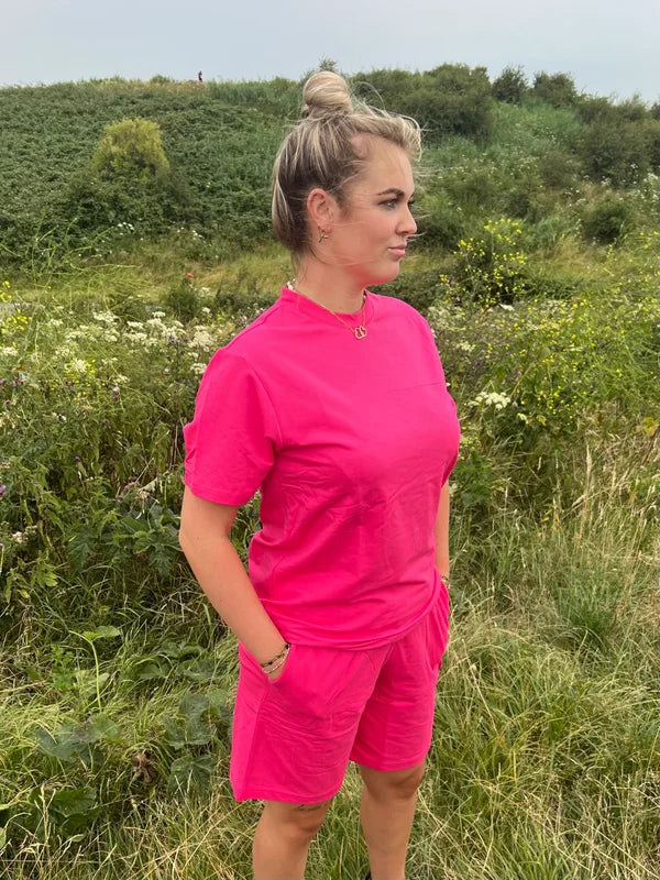 Fly Trainingspak Short - Fuchsia Roze