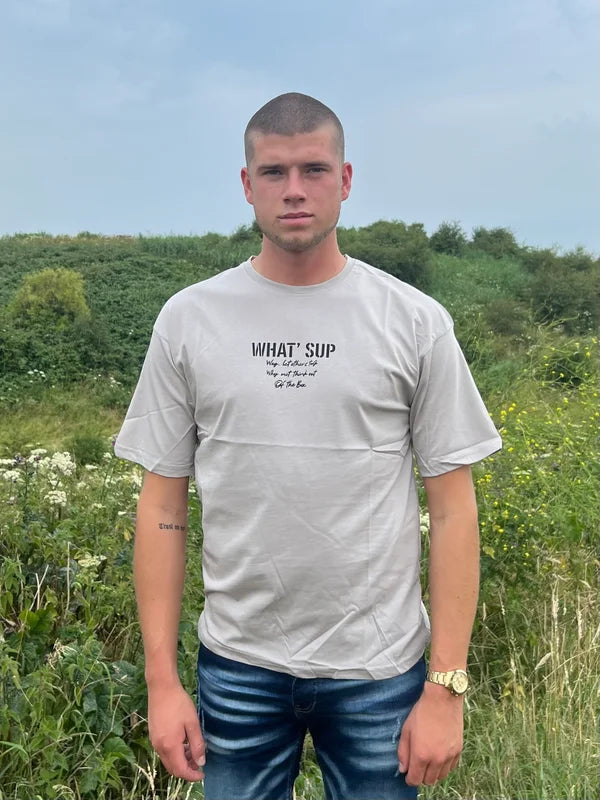 What Sup T-Shirt - Grijs