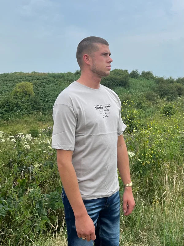 What Sup T-Shirt - Grijs