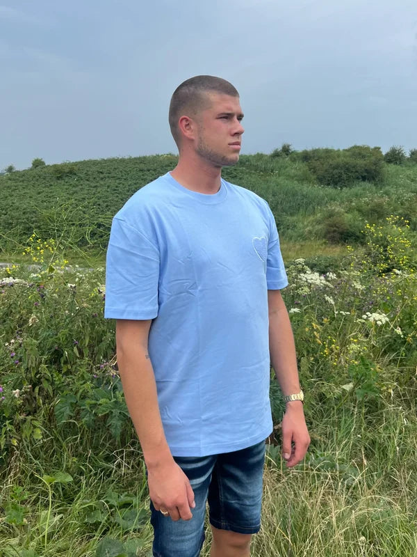 Blue Heart T-Shirt - Blauw