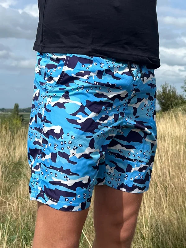 Camo Zwembroek - Blauw