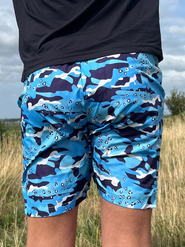 Camo Zwembroek - Blauw