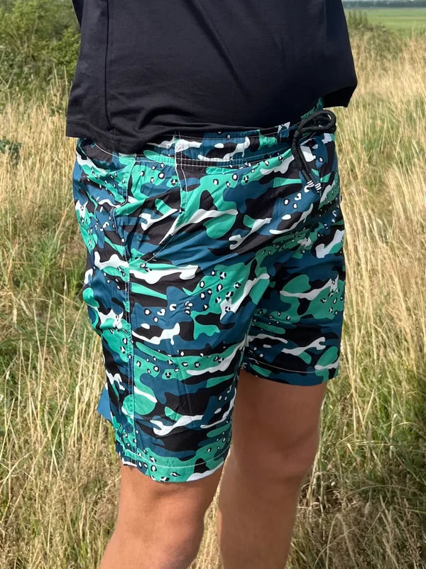 Camo Zwembroek - Groen