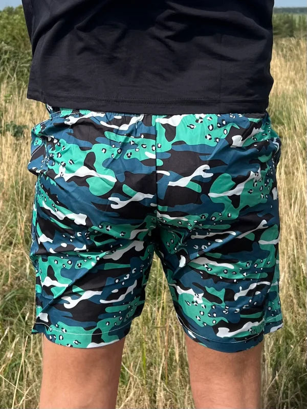 Camo Zwembroek - Groen