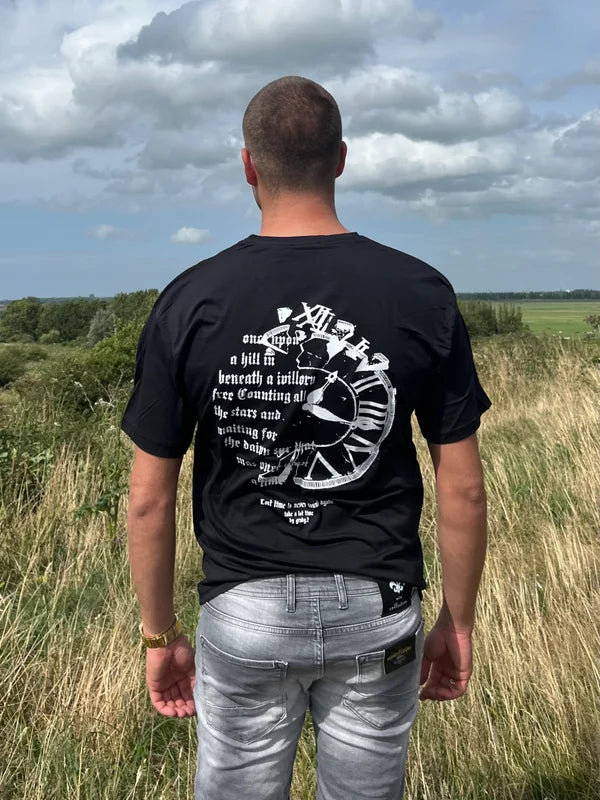 Clock T-Shirt - Zwart