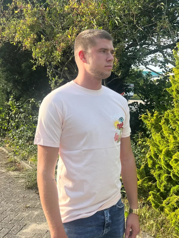 Sun Eye T-Shirt - Zalm Roze